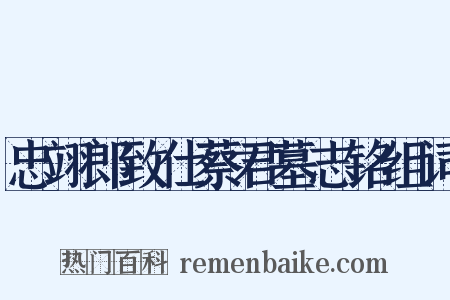 忠翊郎致仕蔡君墓志铭组词是什么意思的图片